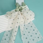 وشاح شعر بقلب منقط